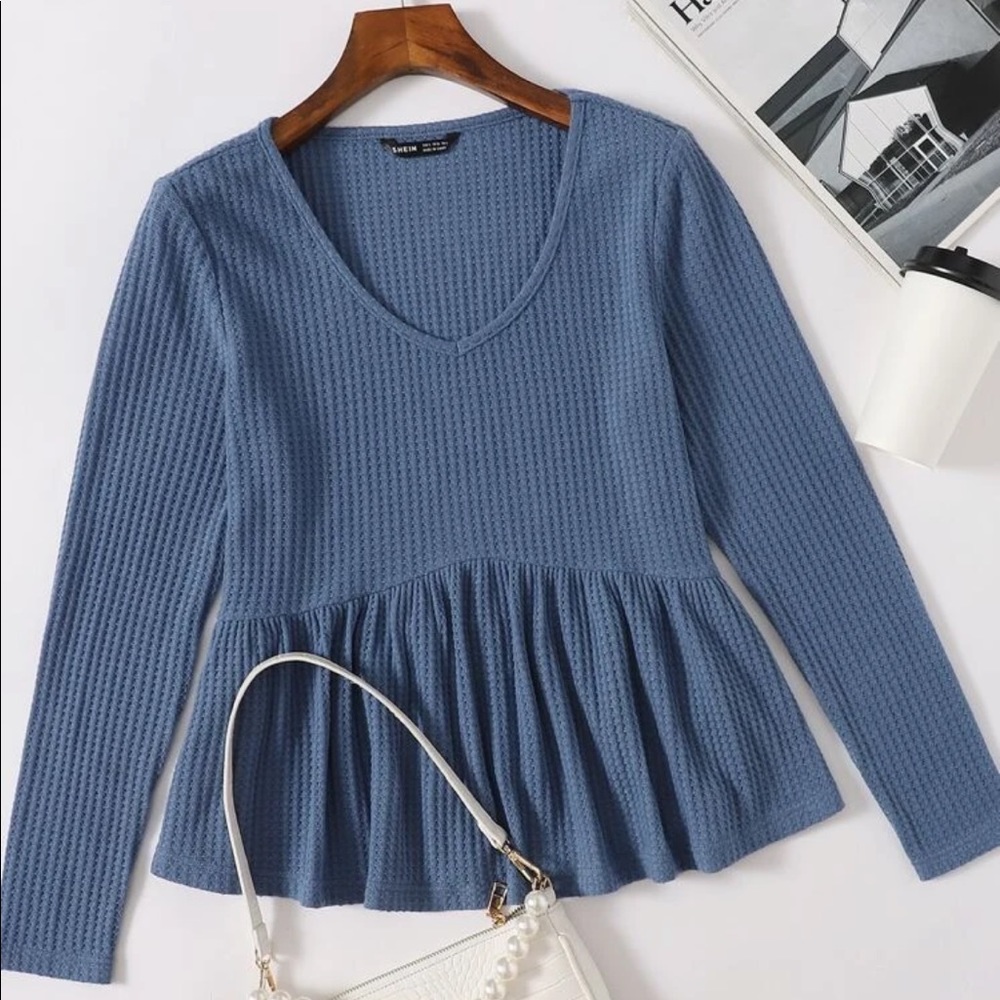 Shein Waffle Long Sleeve
